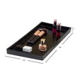 thumbnail image 7 of Home Basics Vanity Tray for Makeup, Jewelry, Perfume, Cosmetics Storage, Bathroom Organizer Horizontal, Crocodile Black, 7 of 7
