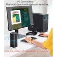 thumbnail image 6 of USB Bluetooth 5.3 Adapter for PC, Bluetooth Audio Adapter for Game Consoles, Bluetooth Dongle 5.3 Adapter for Windows 7/8/8.1/10/11, Bluetooth Receiver for Headphone/Speakers, Black, 6 of 6