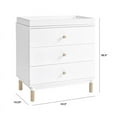 thumbnail image 7 of Babyletto Gelato 3 Drawer Dresser with Removable Changing Tray in White, 7 of 7