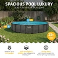 thumbnail image 2 of Funsicle 22' x 52" Oasis Designer Above Ground Pool Set with Pump, Round Frame, 2 of 6
