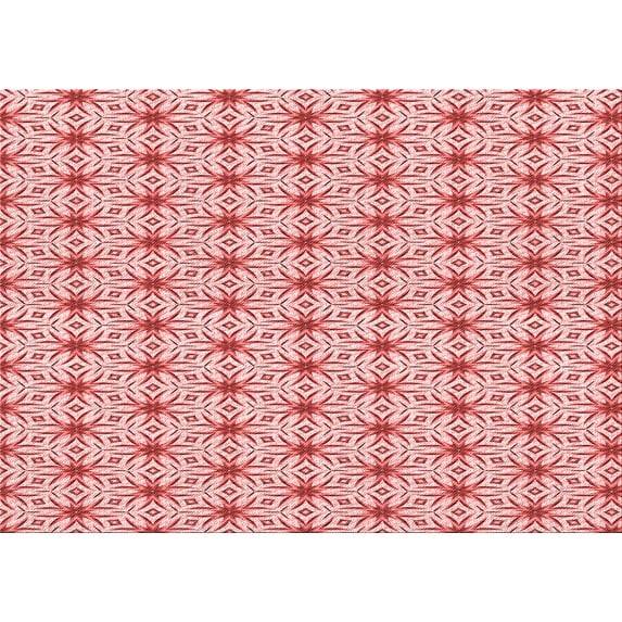 Ahgly Company Machine Washable Indoor Rectangle Transitional Grapefruit Red Area Rugs, 3' x 5'