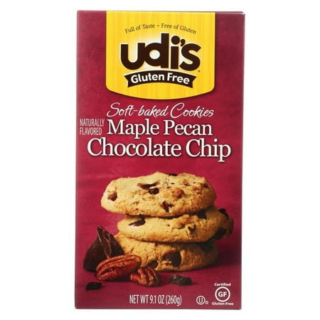 Udi's Cookies - Maple Pecan Chocolate Chip - pack of 6 - 9.1
