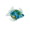 New Colorful Glass Sea Swirl Turtle Tidepool Green paperweight 4.5"