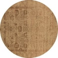 thumbnail image 1 of Ahgly Company Indoor Round Oriental Brown Industrial Area Rugs, 6' Round, 1 of 4