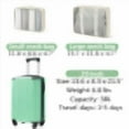 thumbnail image 5 of 20-Inch Carry-On Luggage, Hardshell Durable ABS Suitcase with Spinner Wheels, Built-in TSA Lock, 2 Packing Cubes, 5 of 8
