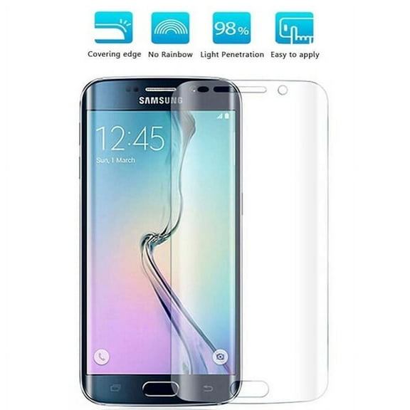 Full Cover Screen Protector HD Clear LCD Film Curved for  T-Mobile Samsung Galaxy S6 Edge - Sprint Samsung Galaxy S6 Edge - AT&T Samsung Galaxy S6 Edge - Verizon Samsung Galaxy S6 Edge