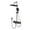 Matte Black, variant on Wall Mounted Shower System, Two-Handle Three Functions Shower Faucet with Rough-In Valve