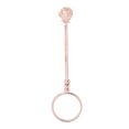 thumbnail image 1 of Anillo porta cigarrillos en forma de flor de rosa de oro rosa para mujer, 1 of 14