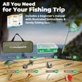 thumbnail image 2 of DaddyGoFish Kids Fishing Pole - Rod Reel Combo Tackle Box Starter Set - First Year Small Gear Kit for Boys Girls Toddler Youth Age Beginner Little Children (Essential Set, Green, 5ft), 2 of 6