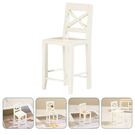 LABSERRON Wood Mini Chair For Collectors 1Set 4.2In High