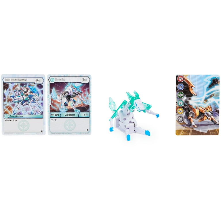 Bakugan Geogan, Hyenix, Geogan Rising Collectible Action Figure and Trading Cards