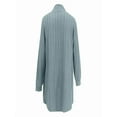 thumbnail image 5 of Women's Knit Cardigan Long Sleeve Oversized Scarf Collar Open Front Sweater Cozy Winter Fall Outerwear Soft Casual Loose Fit Tops,S,Blue1, 5 of 6
