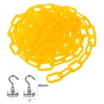 thumbnail image 3 of Uxcell 13Ft Plastic Chain Barrier, Safety Link Chain Stanchion with 2 Magnetic Hooks for Crowd Control, Yellow, 3 of 6