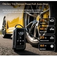thumbnail image 5 of Mikhai Tire Inflator Portable Air Compressor Cordless Mini Bike Pump with 4500mAh Long Range Battery, 140 PSI Car Tires Air Pump with LED Lights&Pressure Gauge for Auto, Motorcycles, Bikes, Balls, 5 of 5