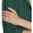thumbnail image 4 of Men's 925 Sterling Silver Diamond Wedding Band,11, 4 of 4
