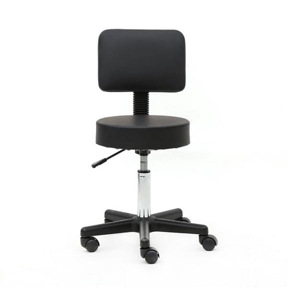 imerelez Height Adjustment Salon tool With 360 Degree Swivel Office Desk Chair, Black