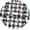 Black and White Buffalo Check Snowflake Snowy Plaid, variant on Patriotic God Bless America July 4th 36 Inch Christmas Tree Skirt Carpet Mat Funny Party Decor Supplies for Xmas Halloween Decorations Occasion