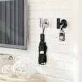 thumbnail image 6 of 2 Pack Adhesive Hooks, WeGuard Bath Robe Towel Hook, Stainless Steel Wall Mounted Coat Hooks for Bathroom Kitchen, Heavy Duty Wall Hooks for Hanging - Matte Black, 6 of 7