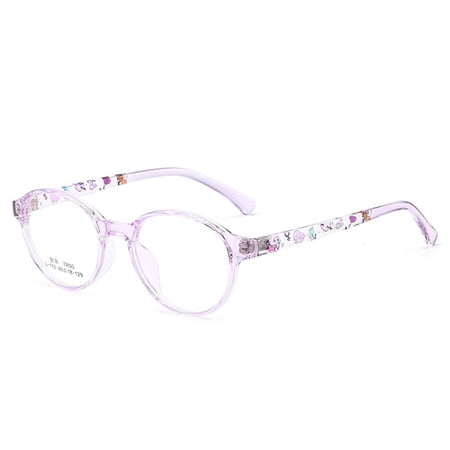 Children Boys Girls Portable Eye Protection Online Classes Comfortable Eyeglasses Anti-blue Light Kids Glasses Ultra Light Frame PURPLE