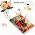 thumbnail image 4 of Ryvnso Butterfly on Flower Bathroom Tray Vanity Countertop Trays Acrylic Organizer, 4 of 7