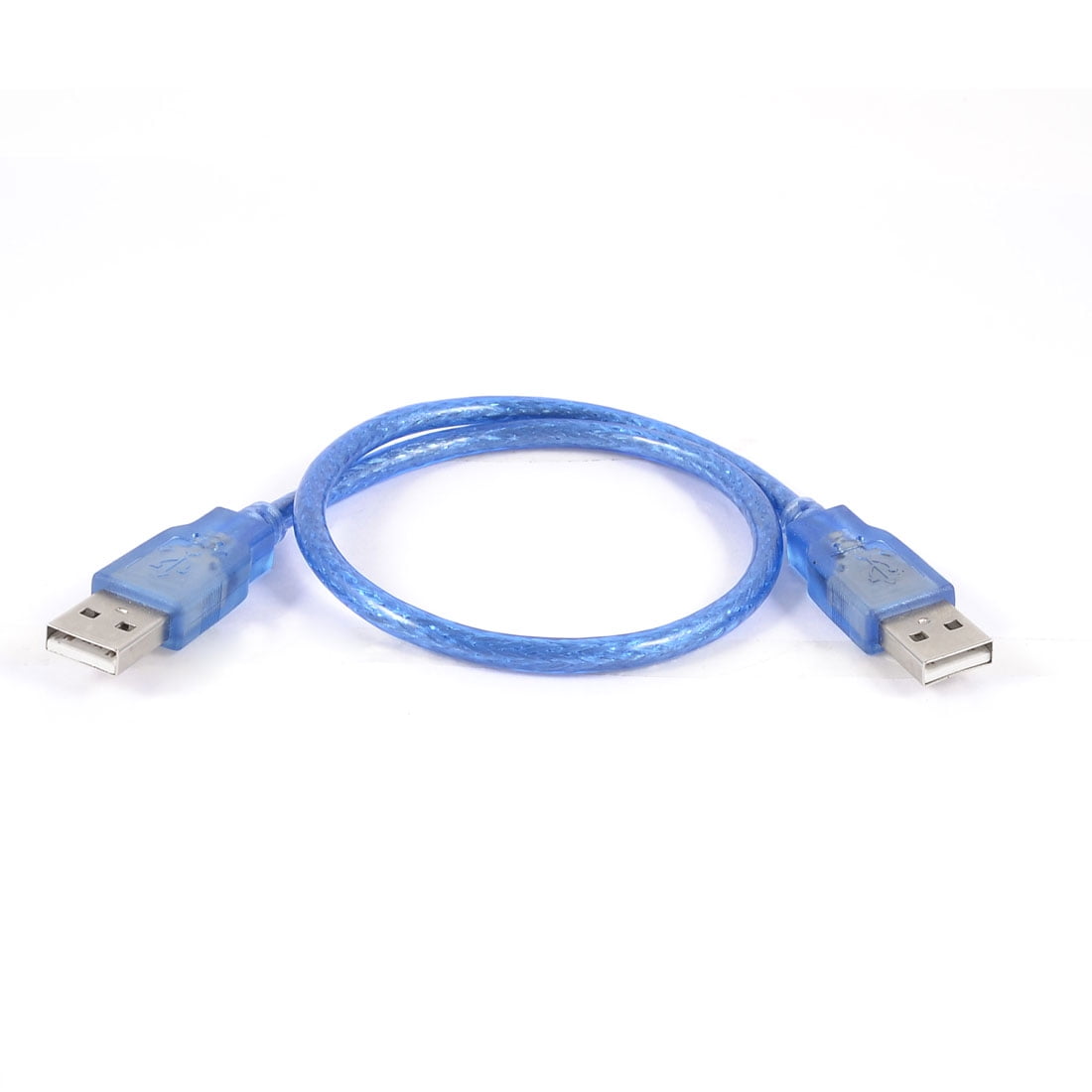 Unique Bargains 17.7" 45cm Blue USB 2.0 Type A Male to Male M/M