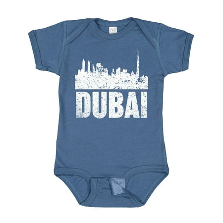 

Inktastic Dubai City Skyline with Grunge Gift Baby Boy or Baby Girl Bodysuit