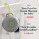 thumbnail image 3 of Máquina portátil White Noise Machine Yogsleep Hush para bebé, color gris, 3 of 8