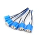 thumbnail image 1 of 5Pcs Vehículo Conector Hembra Cerámica de Bombilla LED H4 Faro Antiniebla 3 Cables Socket, 1 of 1