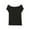 Black, variant on Timegard Tops for Women Summer Scoop Neck Short Sleeve Comfy Soft Pajamas Casual Tee Shirts Solid Color