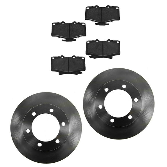 TRQ Metallic Brake Pad & Rotor Kit for 96-02 4Runner 4 Runner w/ 16 Wheels BKA10574