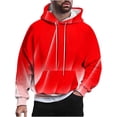 thumbnail image 5 of Mens Big and Tall Hoodies & Sweatshirts M-4X Plus Size With Pocket Pullover Fleece Lined Hooded Gradient Printed Long Sleeve Warm Sweatshirt, 5 of 5