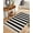 Black, variant on Black Striped Bathroom Rug 2'x3', Modern Farmhouse Black White Stripes Low Profile Front Entryway Rug with Tassels, Woven Cotton Washable Kitchen Mat Carpet for Foyer Bedroom Back Door Decor