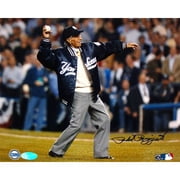 Phil Rizzuto Hand-Signed Throwing Out First Pitch 8 x 10 Photograph