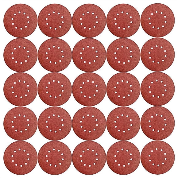 Paquete de 50 Papel de Lija para Paneles de Yeso con Gancho y Bucle de Grano 40, 9 Pulgadas,10 Orificios,Disco Lijado de Óxidoaluminio para Lijadora Paneles de Yeso de 9 Pulgadas