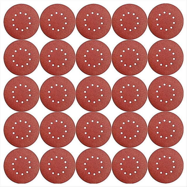 Paquete de 50 Papel de Lija para Paneles de Yeso con Gancho y Bucle de Grano 40, 9 Pulgadas,10 Orificios,Disco Lijado de Óxidoaluminio para Lijadora Paneles de Yeso de 9 Pulgadas