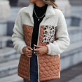thumbnail image 4 of Women's Regular-fit Long Sleeve Fleece Fuzzy Plaid Shacket Jackets Lightweight Windproof Fall Winter Casual Coats, 4 of 7