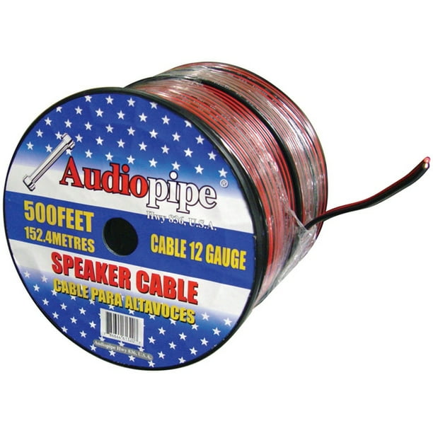 12 Gauge 500 Foot Red And Black Audio Cable Speakers Stereo Speaker Wire