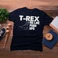 thumbnail image 4 of TotallyTorn T Rex No Like Push Ups Novelty Sarcastic Funny Mens Graphic T Shirts, 4 of 5