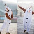 thumbnail image 4 of Autumn and Winter Flannel Cartoon Frozen Adult Snowman Pyjama Pyjama-XL, 4 of 4