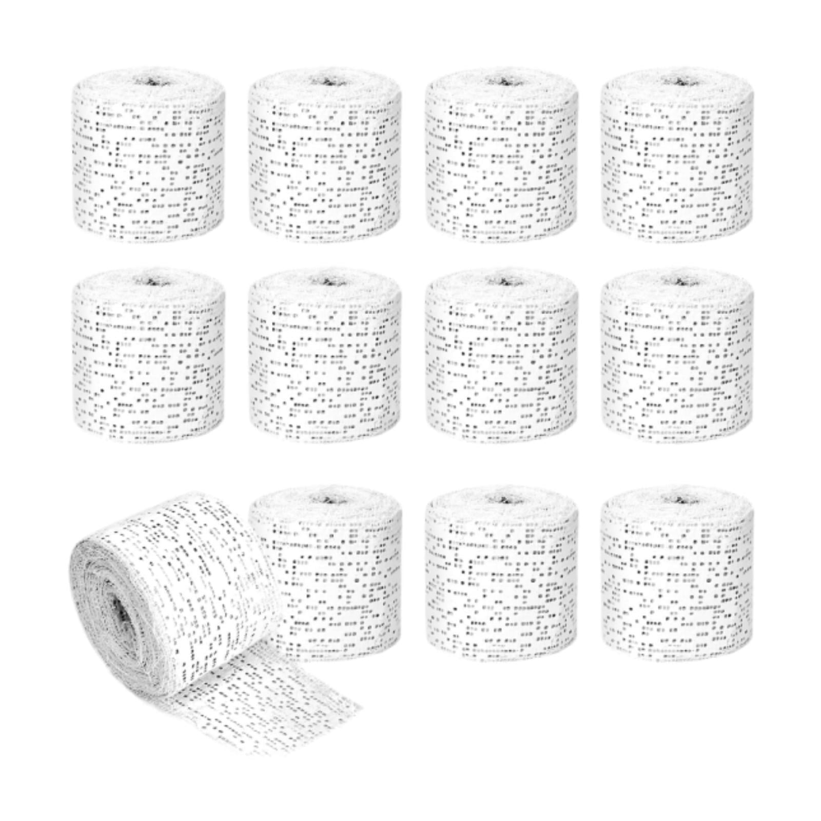 12 Pack Plaster Cloth Gauze Bandages Rolls Wrap Fast Setting Material for Art Craft Mask Making