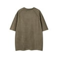 thumbnail image 3 of Lovskoo Shirts for Men Round Neck Short Sleeve Summer Casual Solid Color Fitting Shirts Vacation Beach Summer Tops Olive Green, 3 of 4