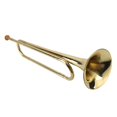 thumbnail image 3 of Brass Trumpet, 20.5in Loud Sound Trumpet Exquisite Craftsmanship Musical Instrument Simple Blowing Students Instrument for School Bands Orchestras Performances, 3 of 7