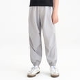 thumbnail image 2 of 3-4 Years Child Boys Workwear Relaxed Pant Pockets School Pants Sweatpants Boys Sweatpants Running Pants Gray Pants, 2 of 6