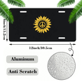thumbnail image 2 of 1 Pcs 2D Flat License Plate Covers & Frames, Sunflower with For Decorative Front, Waterproof For Decoration Aluminum License Plate Covers & Frames Cover For Men Women, 12" X 6", 2 of 6