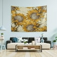 thumbnail image 4 of Retro Sunflower Tapestry Aesthetic Tapestry Wall Hanging 80" x 60" Inches Home Decor Gifts, 4 of 6