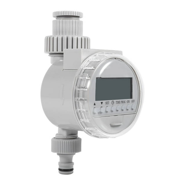 Garden Water Timer - KSTEE Solar Power Home Garden Auto Water Saving Irrigation Controller LCD Digital Watering Timer White Electronic Water Timer(1Pc)
