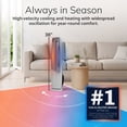 thumbnail image 3 of Lasko DUO Comfort FHV820 White 1500W 3 Speed, Remote,Tower Fan and Ceramic Space Heater, 3 of 16