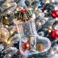 thumbnail image 7 of LEFXSMR Transparent Christmas Stockings, 3.93" Embossed Hanging Christmas Stocking, Stockings Christmas Decorations for Party Supplies Kids Gifts, 7 of 7