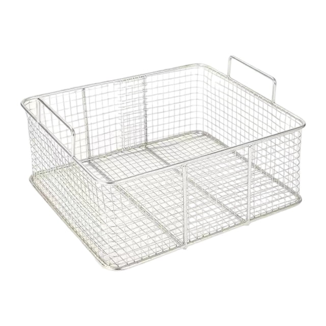 Tnarru Panier de Drainage Carré en Acier Inoxydable pour Frites 38x25x10cm