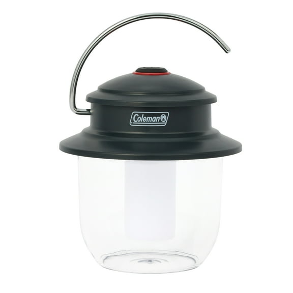 Coleman Classic Recharge 400 Lumen LED Lantern, Rechargeable Lantern with Carry Handle, Black